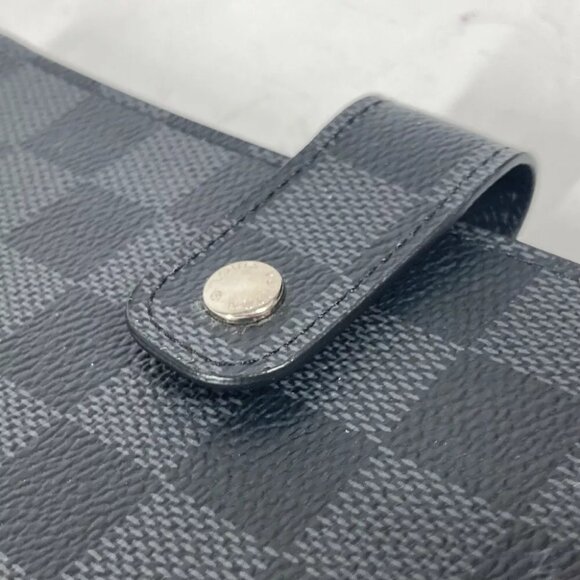 LOUIS VUITTON R20242 Damier Graphite Agenda MM stationery Notebook cover - Picture 6 of 14